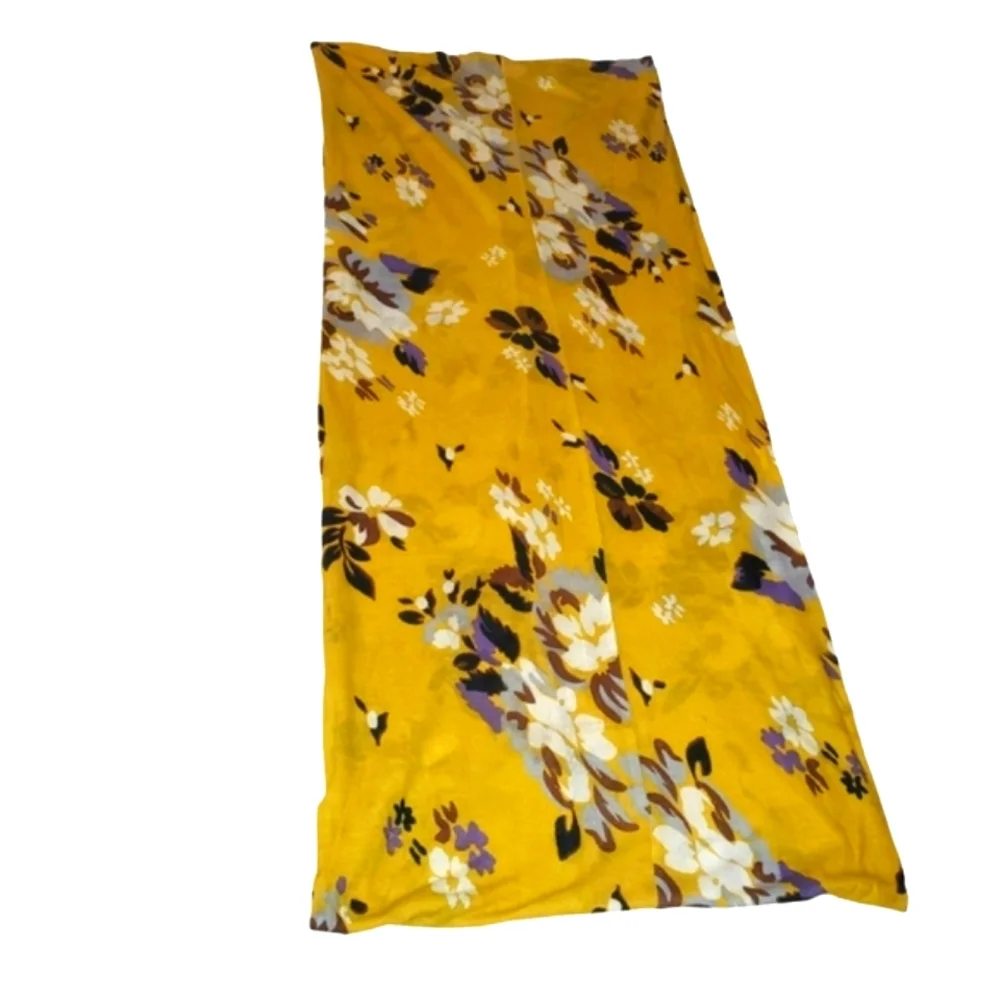 🔥Anthropologie Porridge Mustard/‎ Brown/Cream/ Lavender Floral Infinity Scarf